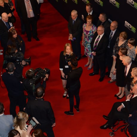 Roscoe leads the Red Carpet at SPOTY
